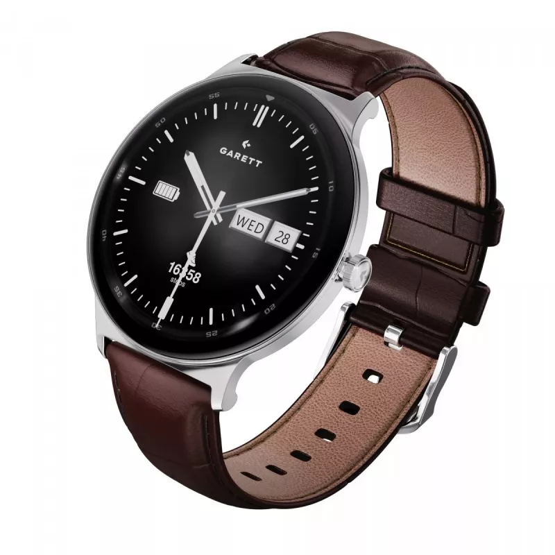 Smartwatch Garett Quantum — acciaio inox argento