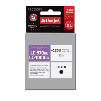 Activejet AB-1000BN inchiostro (sostitutivo per Brother LC1000/LC970Bk; Supreme; 35 ml; nero)