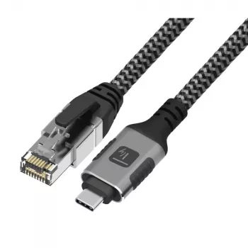 Cavo di rete Techly ICOC U3C-RJ45-010 argento, nero 1 m Cat6 F/UTP (FTP)