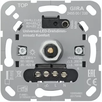 gira S3000 UniLED dimmer rotativo comfort (modello 245500)