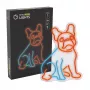 Neon Lights Dog MANTA SNL68MT insegna al neon decorativa bulldog francese
