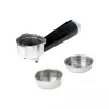 Jata JECA2525 macchina per caffè espresso, 20 bar, 850 W, serbatoio dell'acqua da 1,8 l, tubo vapore, nero / acciaio inox