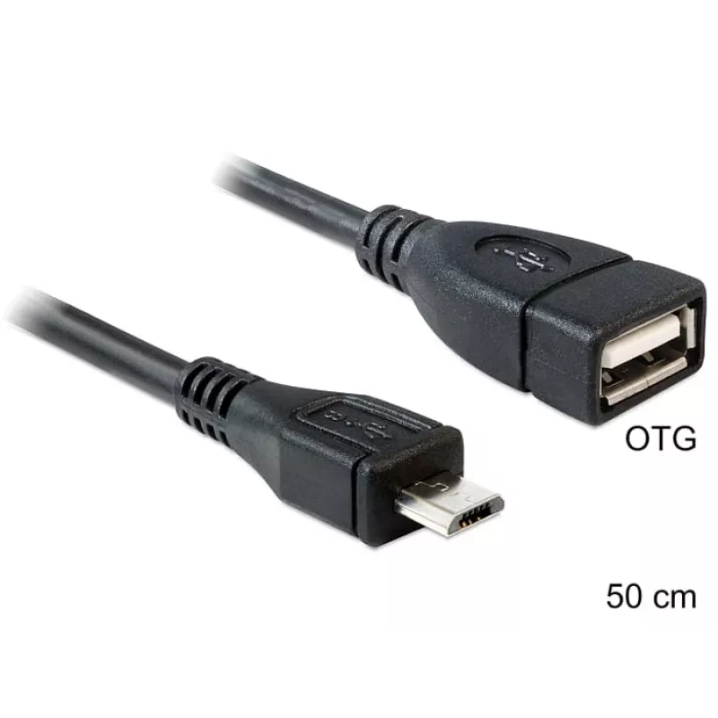 Cavo USB DeLOCK 50 cm Micro-USB B USB 2.0 A 83183