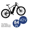 Akyga AK-EV-24 Caricabatterie 42V/2A 84W Bosch 1,2m