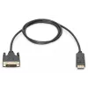 Cavo adattatore DisplayPort Assmann DP - DVI (24+1) M/M 1,0 m con blocco compatibile DP 1.2 UL CE bl (AK-340301-010-S)