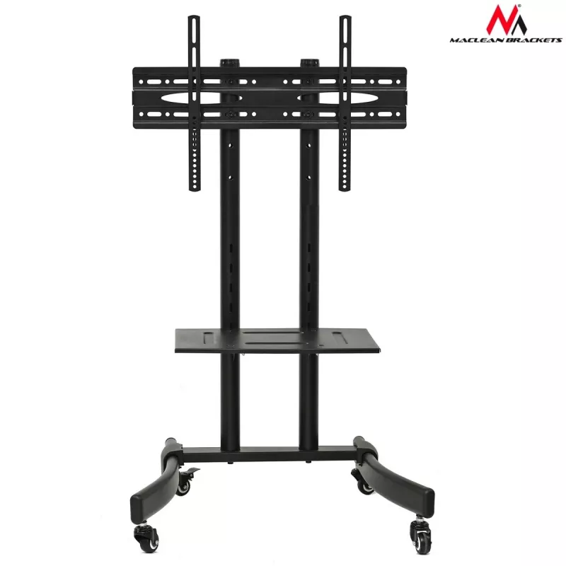 Maclean MC-739 carrello professionale per TV su ruote, 32-65 pollici (165,1 cm), max 40 kg, VESA fino a 400x600, nero