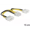 Cavo di alimentazione interno DeLOCK 83410 0,15 m EPS 8 poli Molex 3 poli