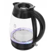 Lafe Essential XL CEG016 bollitore elettrico in vetro, 2 l, 2200 W, nero