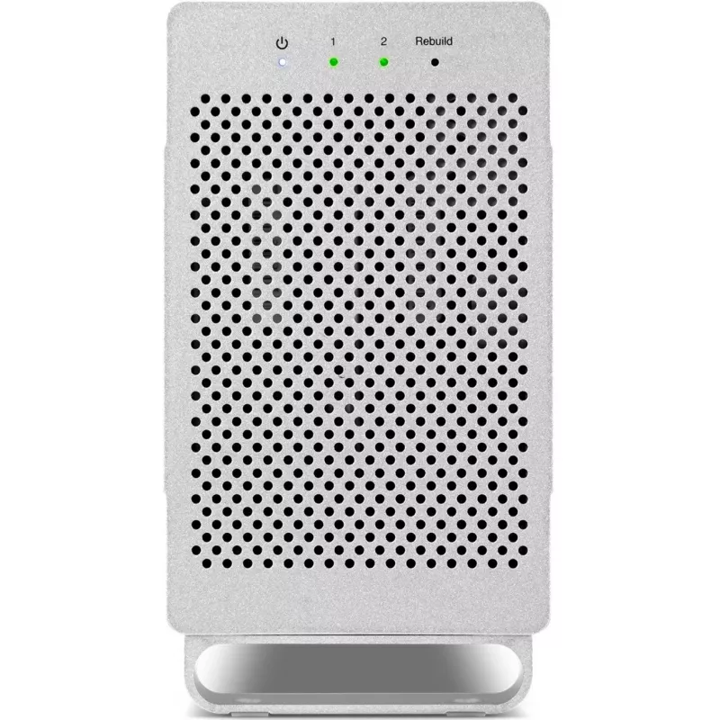 OWC Mercury Elite Pro Dual bianco — box esterno per 2 dischi SATA da 3,5 pollici, RAID 0/1/SPAN, USB Type-B