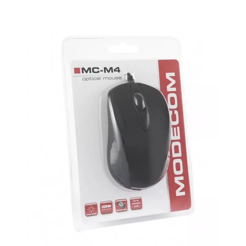 Modecom MC-M4 Mouse USB Type-A Ottico 800 DPI ambidestro