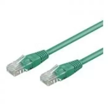 Wentronic Goobay cavo patch CAT 6, U/UTP, verde, 0,5 m - misto rame CCA (68435)
