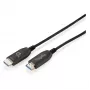 Cavo HDMI AOC ibrido in fibra ottica DIGITUS UHD 8K 50 m