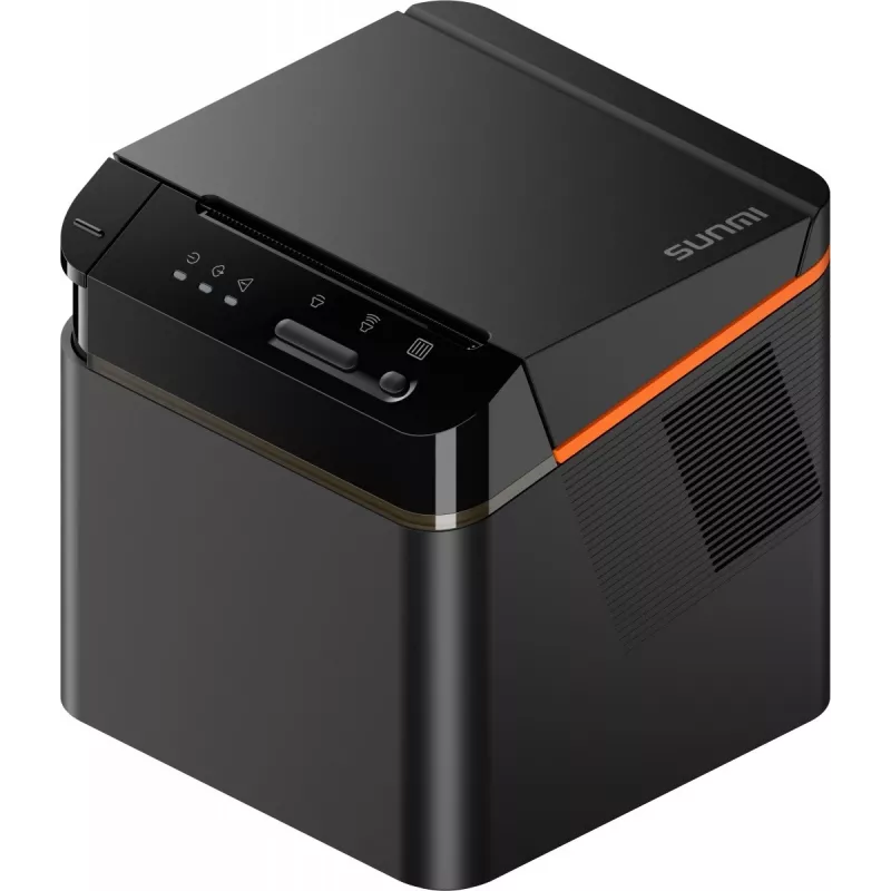 SUNMI C04020020 stampante per scontrini 80 mm Kitchen Cloud Printer, termica, con taglierina, USB-C, Bluetooth, Ethernet, Wi-Fi, nera