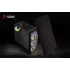 Case PC SAVIO Noctis Flow RGB — Cube, ATX/Mini-ITX, 3x ventole frontali da 120 mm, pannello laterale in vetro temperato, GPU max 35 cm