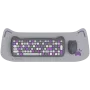 Set tastiera e mouse wireless CANYON HSET-W6 Kitty Edition – viola