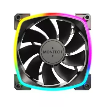 Montech RX120 PWM ventola per case PC 12 cm nero 3 pz.