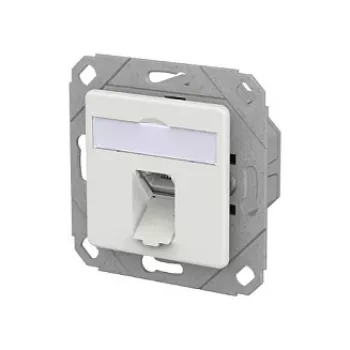 METZ CONNECT presa di connessione E-DAT C6A LSA++ 1 porta UPk bianco traffico