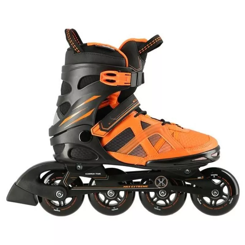 Pattini in linea Nils Extreme NA14112 NERO-ARANCIONE TG. 38