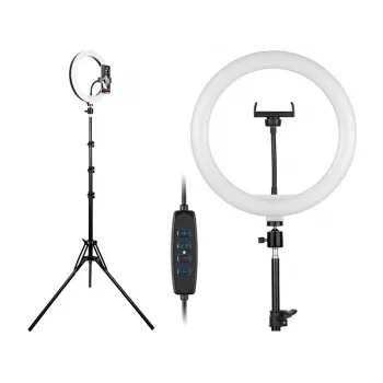 TRACER RING 30cm ring light con treppiede 210cm