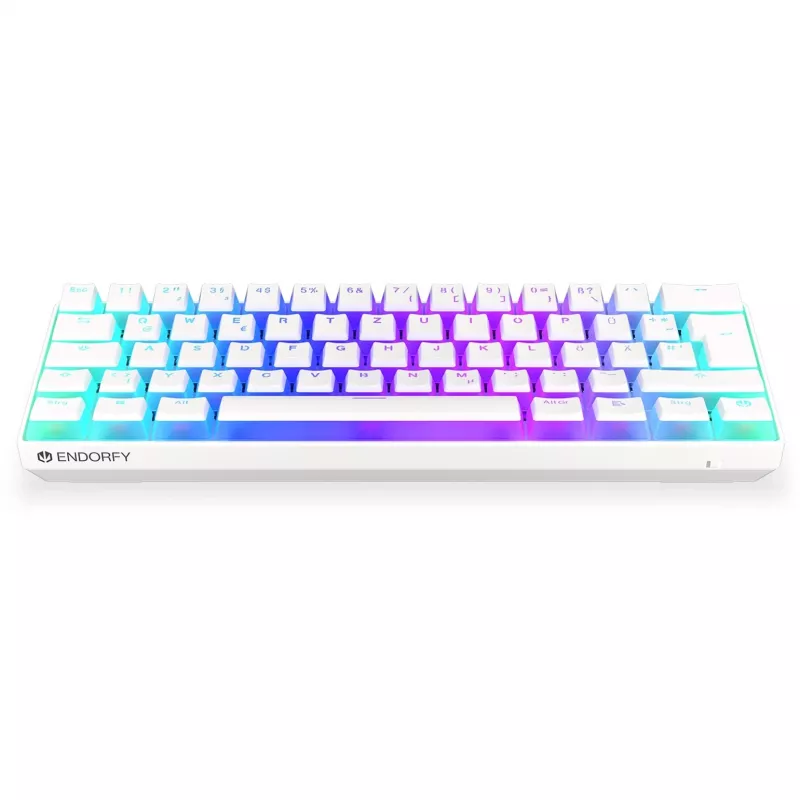 Thock Compact Wireless Pudding Onyx White, Tastiera Gaming Bianco, Layout DE, Kailh Box Red