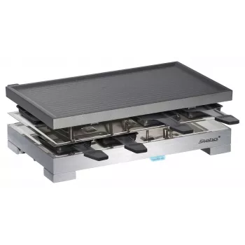 Steba RC 68 - Raclette grill - 1,2 kW - nero/acciaio inox