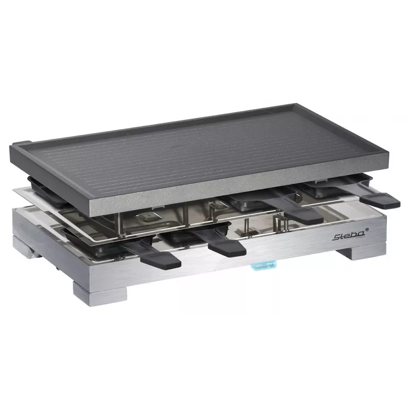 Steba RC 68 - Raclette grill - 1,2 kW - nero/acciaio inox