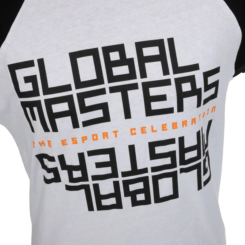 T-shirt Global Masters GM Text - bianco (M)