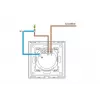 Interruttore touch singolo Spring modello 0 vetro nero