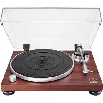 Giradischi audio a trasmissione a cinghia Audio-Technica AT-LPW50BTRW marrone manuale