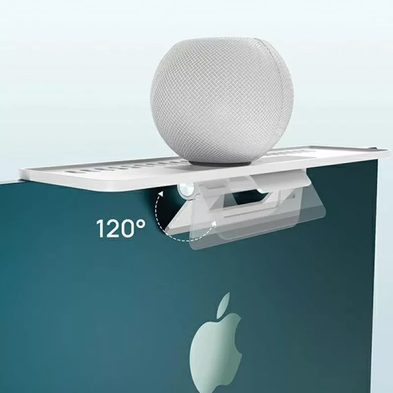 Supporto portaoggetti per iMac 312 bianco