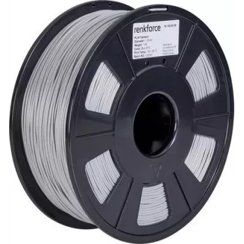 Materiale per stampa 3D Renkforce RF-4511204 acido polilattico (PLA) argento 1 kg (RF-4511204)