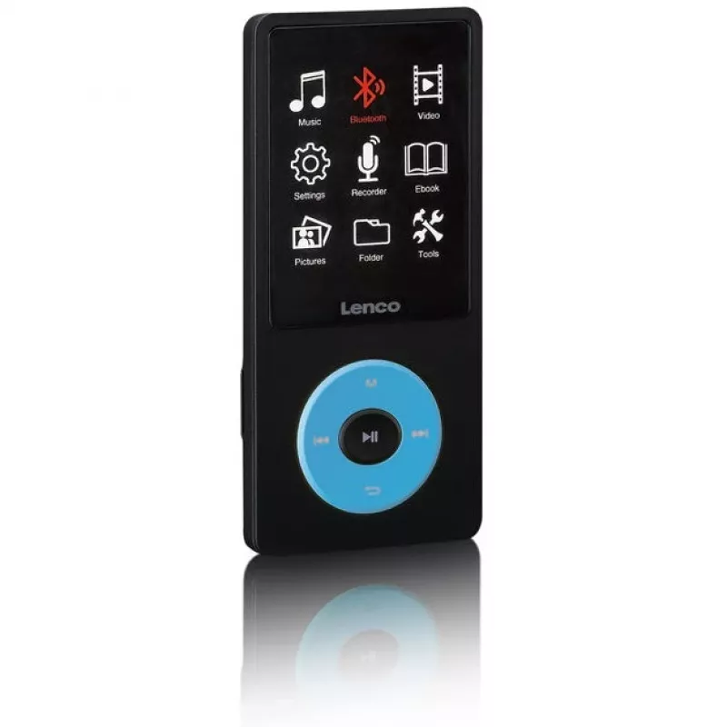 Lettore MP3 Lenco Xemio-860BU 8 GB nero blu LCD 18h di riproduzione