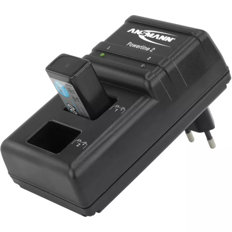 ANSMANN POWERline 2 - caricabatterie - 2x9V (5107043)
