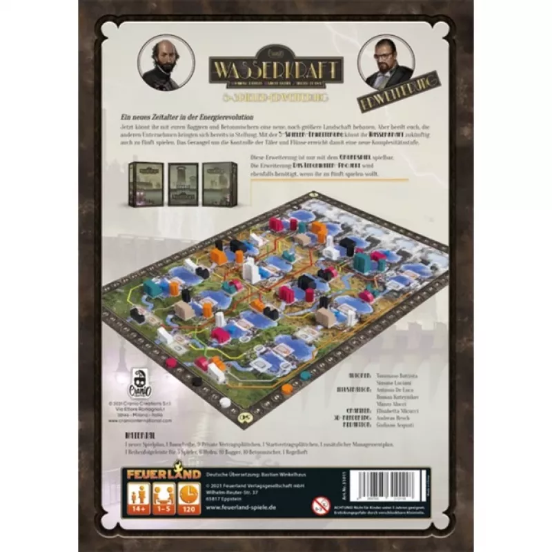 Wasserkraft: 5 Players Expansion, espansione gioco da tavolo