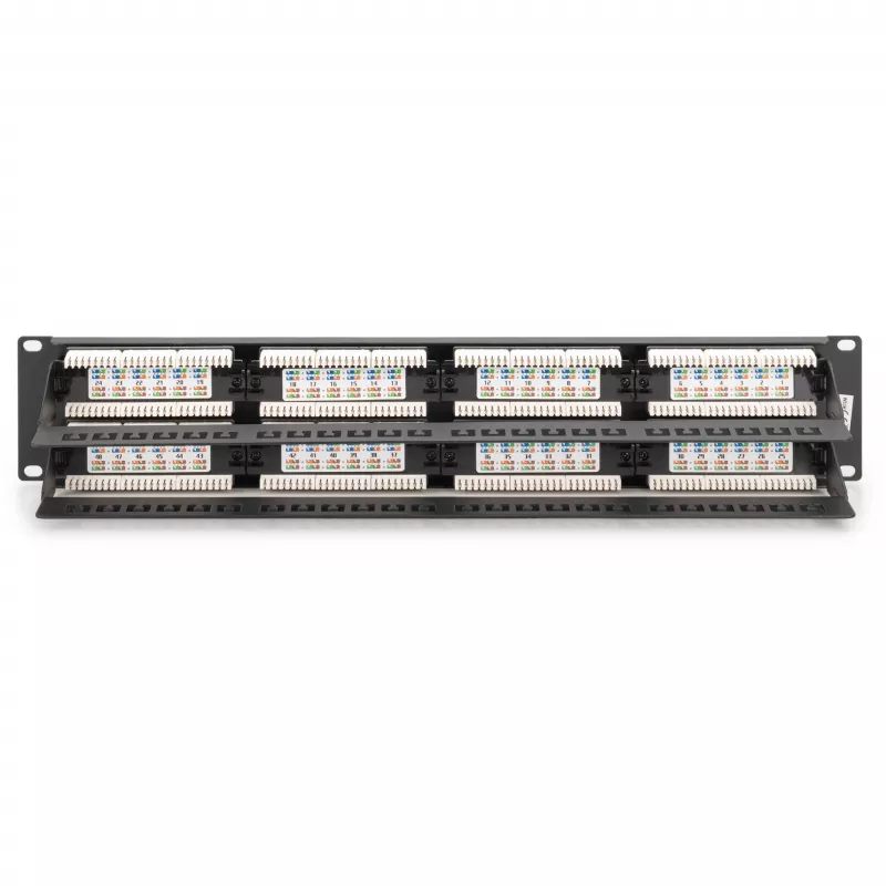 DIGITUS - Patch Panel - RJ-45 X 48 - grigio, RAL 7035 - 2U - 48 porte (DN-91648U)