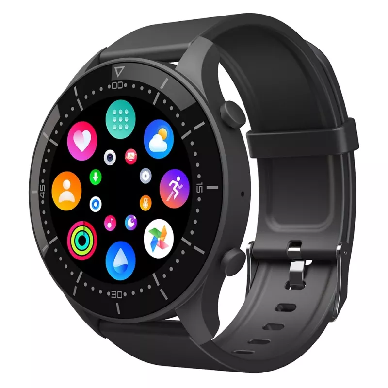 Smartwatch MEDIA-TECH MT870 — touchscreen IPS da 1,3 inch (3,3 cm), cassa da 51 mm, Bluetooth, nero