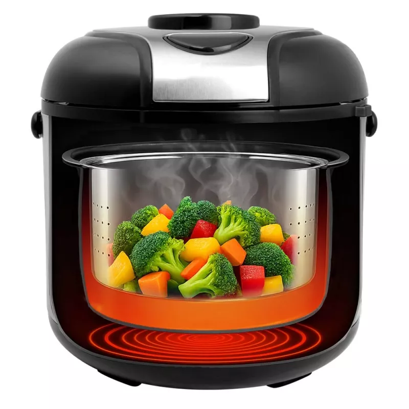 Cuociriso GASTROBACK Rice Control Low Carb & Steam, 3 L, 450 W, nero/acciaio inox