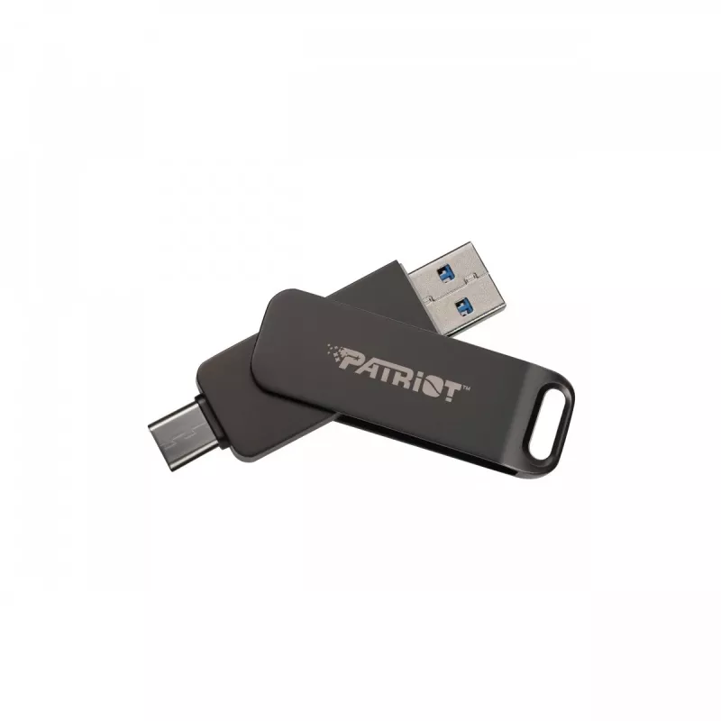 Chiavetta USB PATRIOT Rage R550 1TB 100 MB/S USB A+C design girevole (PE1TR550DSAD) nera