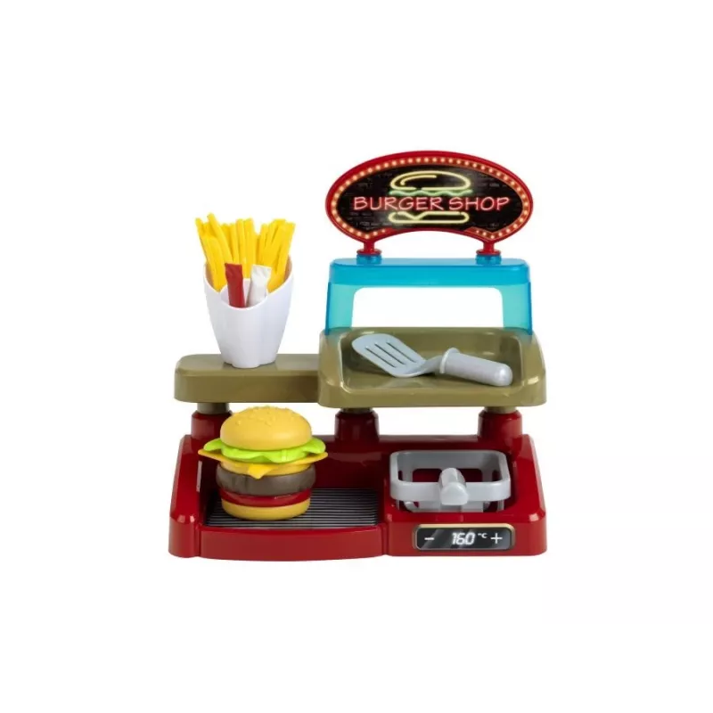 Set Play Burger Shop KLEIN 7336 — giocattolo di ruolo compatto e facile da pulire per bambini