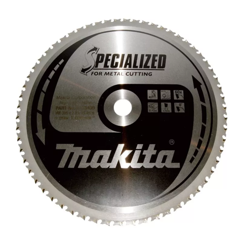 Makita Specialized B-33439 lama per sega circolare per metallo, 305 mm, 60 denti