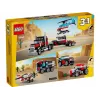 LEGO Creator 3-in-1 31146 Camion con pianale e elicottero