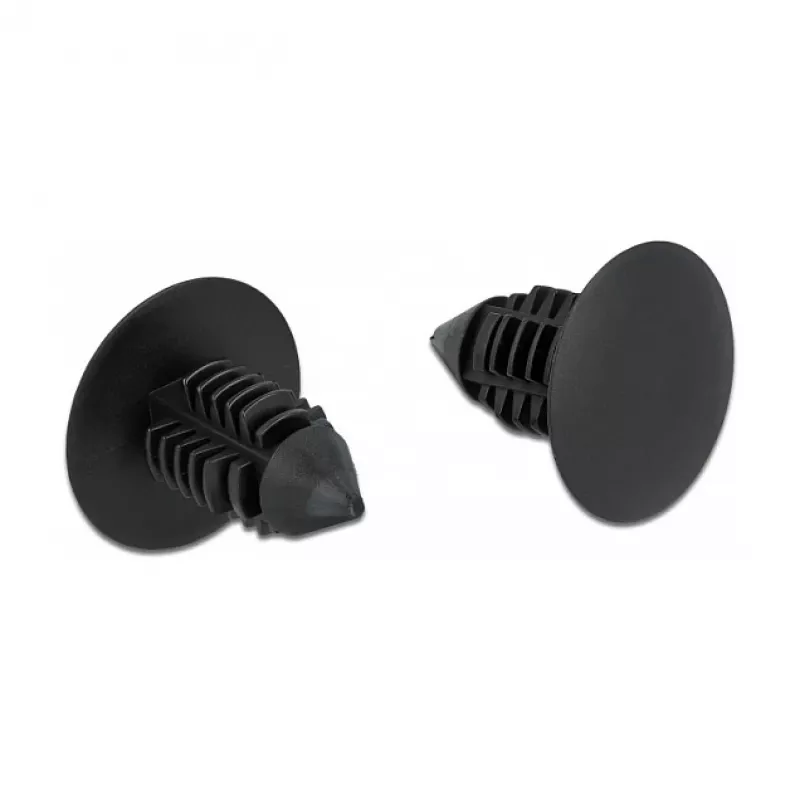 Clip ad albero di Natale DeLOCK 60187 nero nylon 15 mm 14,5 mm 10 pz.