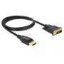 Adattatore cavo video DeLOCK 85312 1m DisplayPort su DVI-D nero