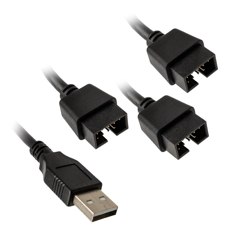 Hub USB Lian Li PW-U2TPAB Type-A maschio 1-a-3 IDC 9-Pin