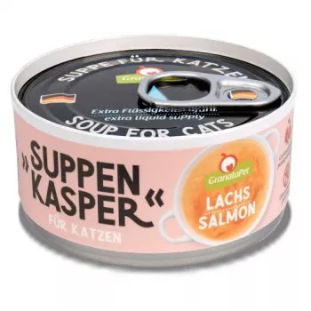 Snack per gatti GranataPet Suppenkasper salmone di Fox4Pets, gusto salmone, 70 g, senza zucchero