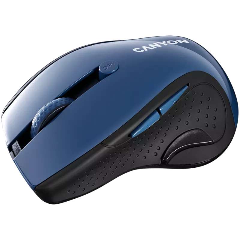 CANYON mouse MW-01 BlueLED wireless blu grigio