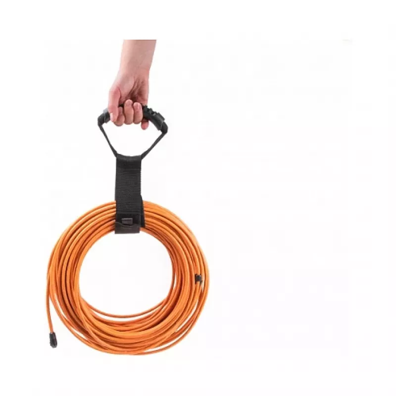 Cinghia di trasporto con velcro DeLOCK L 560 x L 50 mm nero 2 pz.