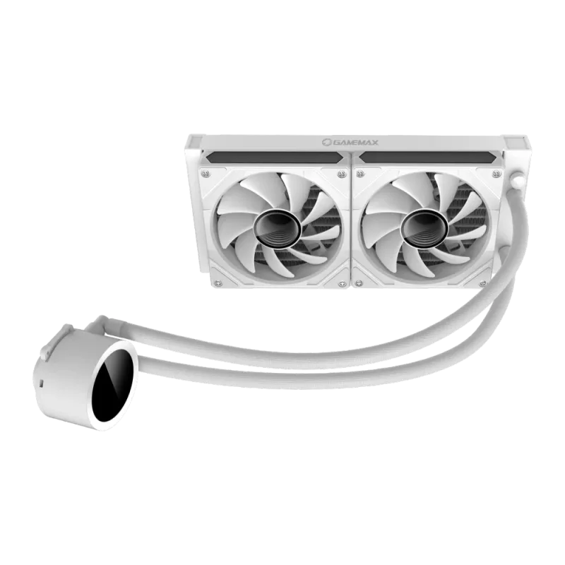 Gamemax | Dissipatore a liquido per CPU | ICEBURG 240 DIGITAL | bianco