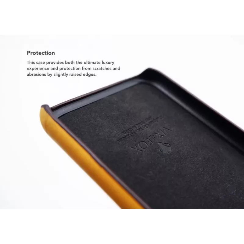 Guscio posteriore per cellulare VixFox per iPhone 7/8 Plus, giallo senape, copertura protettiva rigida