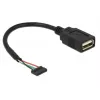 Cavo USB DeLOCK 84831 USB 2.0 0,15 m nero